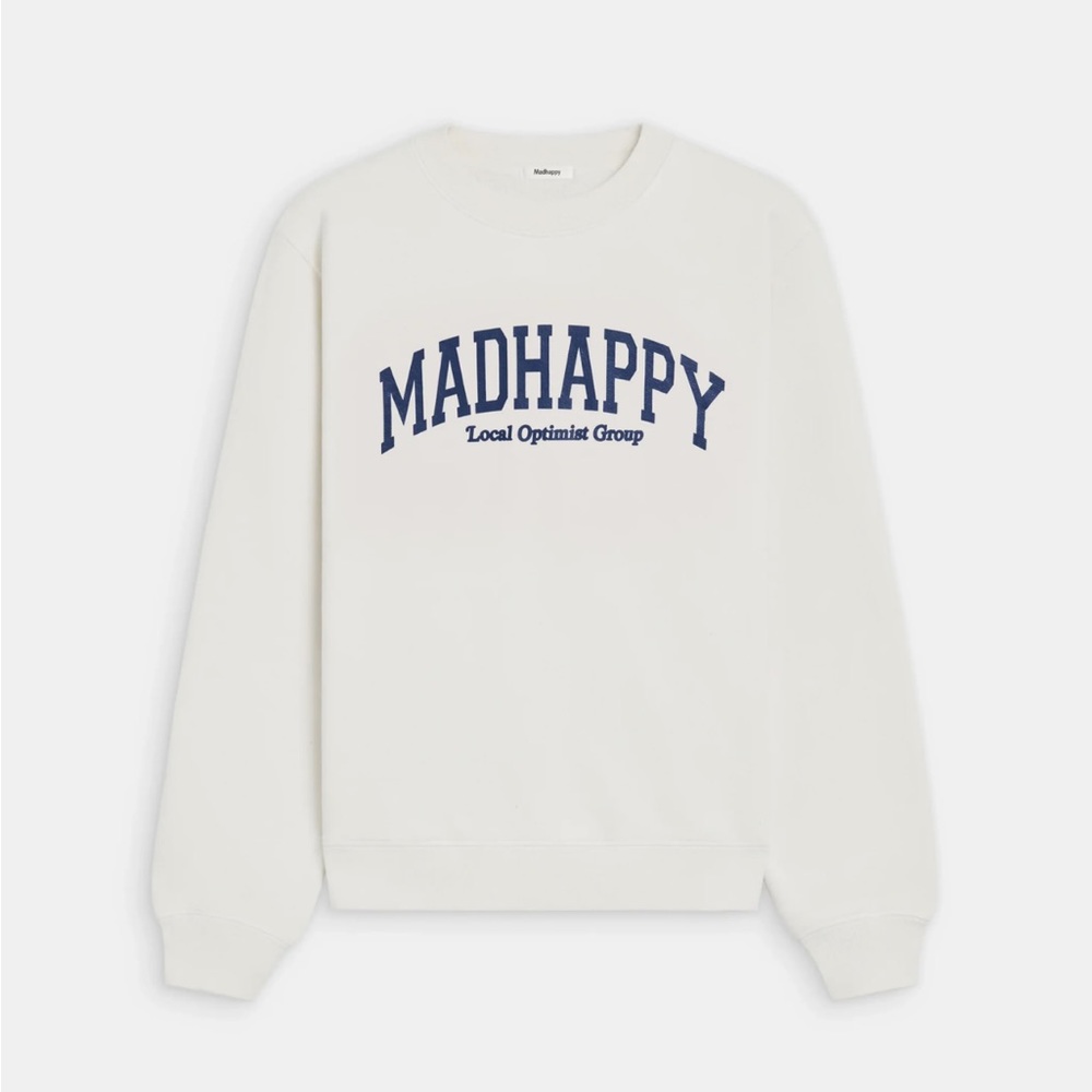 Madhappy Campus Fleece Crewneck in Optic